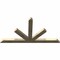 Ekena Millwork Saratoga Rough Sawn Timber Gable Bracket, Douglas Fir, 96"W x 52"H x 4"D x 6"F, 13/12 Pitch GBW096X52X0406SAR00RDF - alternate 3